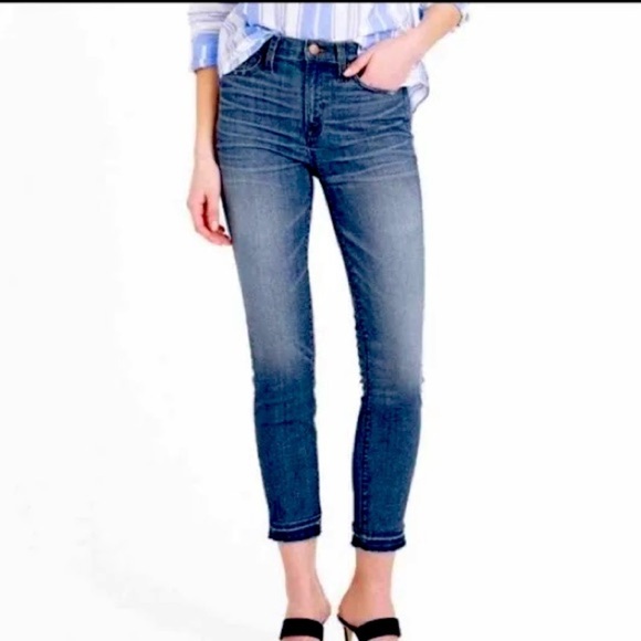 J. CREW Lookout High Rise Skinny Ankle Crop Denim Jean   Size 26 - Picture 1 of 8